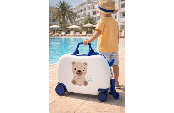 ROLL ROAD HAPPY PETS dečiji kofer na točkićima - braon ( 49.910.41 ) 