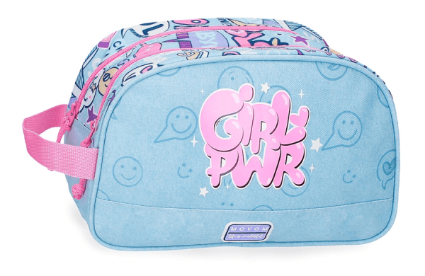 MOVOM GIRL POWER dečiji neseser sa 2 pregrade - plava ( 30.744.41 ) 