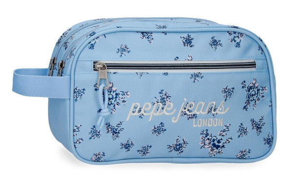 PEPE JEANS OLIVIA ženski neseser sa 2 pregrade - sky blue ( 60.844.42 ) 