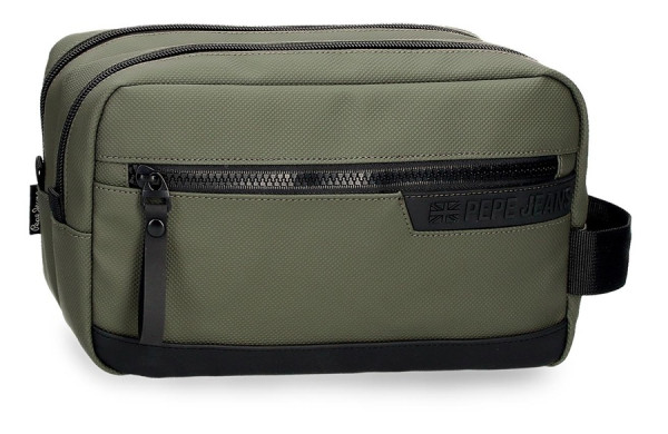 PEPE JEANS DORKING muški neseser sa 2 pregrade - khaki ( 74.644.42 ) 