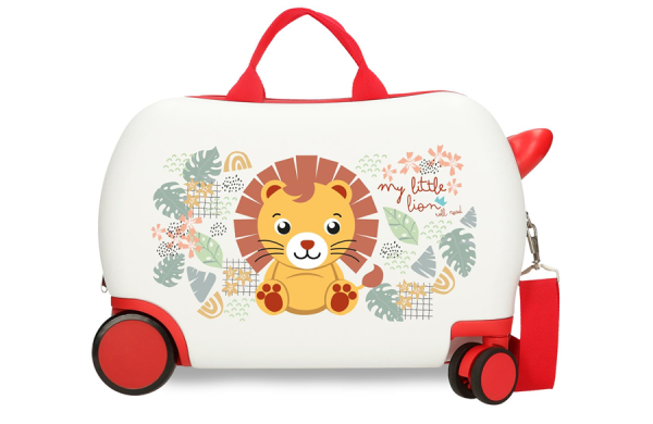 ROLL ROAD HAPPY PETS dečiji kofer na točkićima - bela/crvena ( 49.910.48 ) 