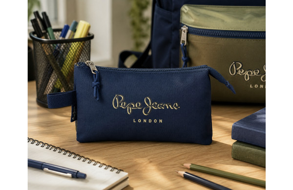 PEPE JEANS ARWYN prazna pernica sa 3 pregrade - teget ( 61.443.41 ) 