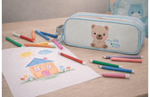 ROLL ROAD HAPPY PETS prazna pernica sa 2 pregrade - braon ( 49.942.46 ) 