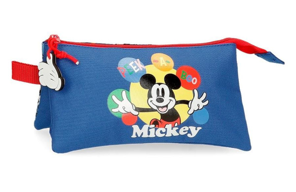 MICKEY PEEK A BOO prazna pernica sa 3 pregrade - plava ( 42.243.41 ) 
