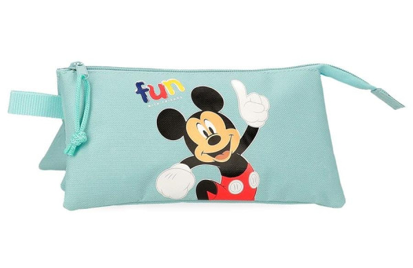 MICKEY FUN WITH FRIEDNS prazna pernica sa 3 pregrade - tirkizna ( 43.243.41 ) 