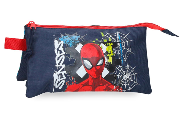 MARVEL GRAFFITY OF SPIDERMAN prazna pernica sa 3 pregrade - teget ( 42.643.11 ) 