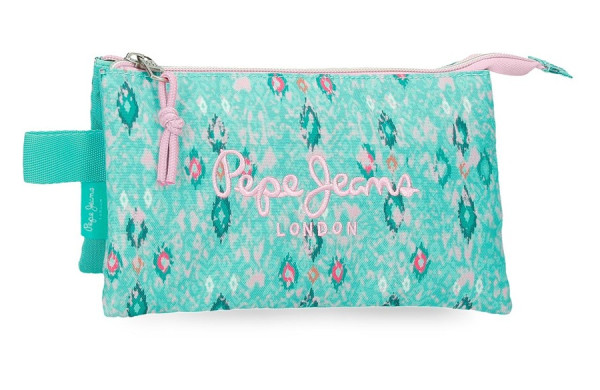 PEPE JEANS SUN prazna pernica sa 3 pregrade - tirkizna ( 61.143.41 ) 