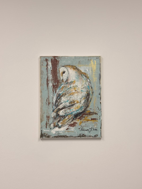 Umetnička slika-Sova 30x40